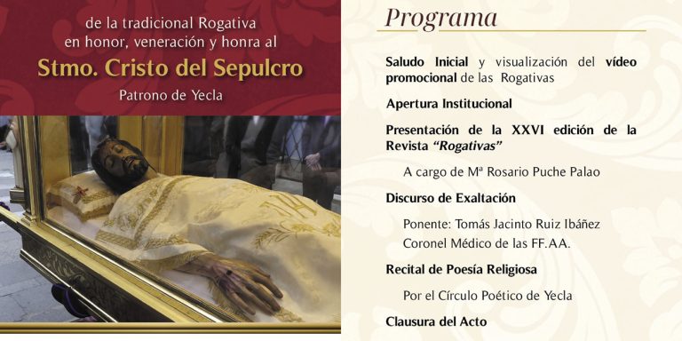 Tomás Ruiz pronuncia el acto de Exaltación al Cristo del Sepulcro