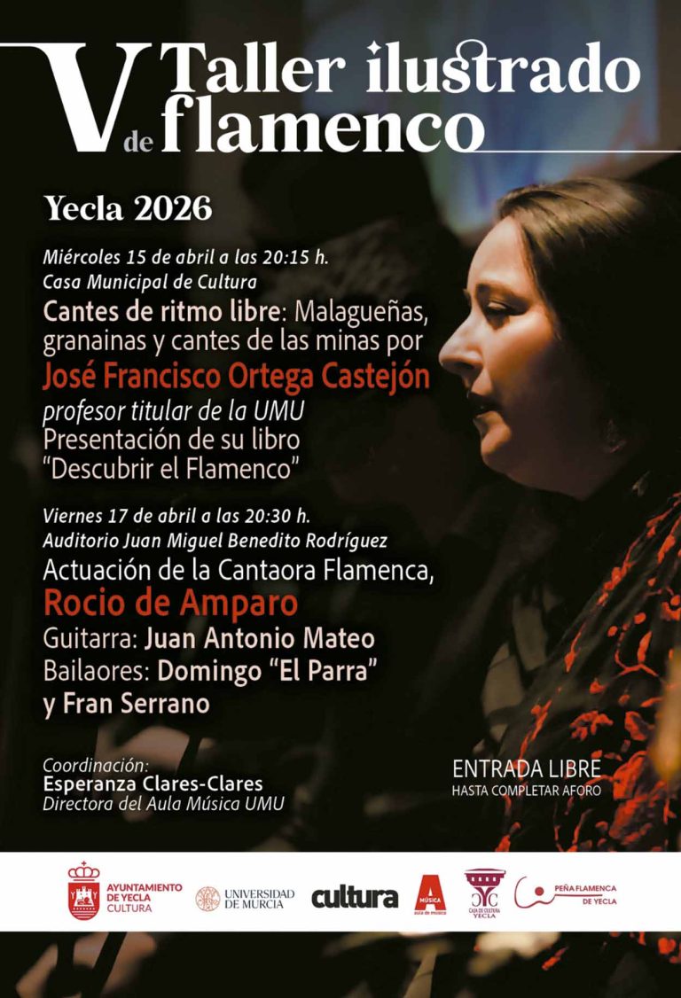 Rocío de Amparo cierra el V Taller Ilustrado de Flamenco de Yecla