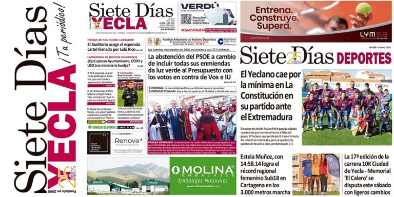 PORTADAS JUEVES 9 DE ABRIL DE 2026 – EDICIÓN 889