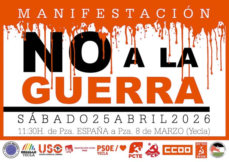 Manifestación contra la guerra