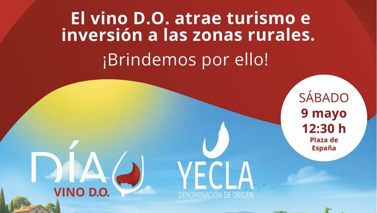Brindis en la Plaza de España “por el vino con D.O”