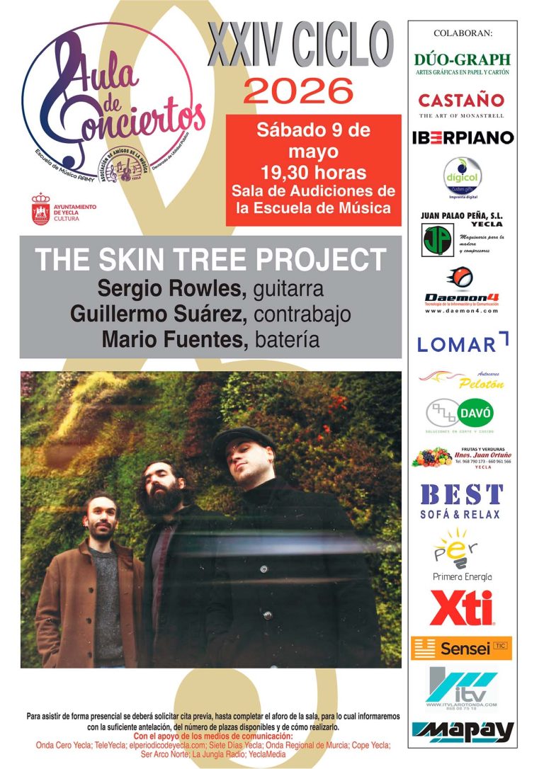 Sigue el el Ciclo Aula de Conciertos con “The Skin Tree Project”